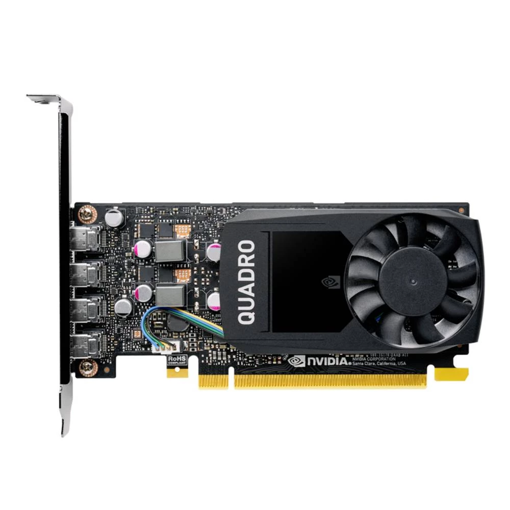PNY grafička kartica Nvidia Quadro P1000 V2 4 GB GDDR5-RAM PCIe x16 mini displayport nisko profilna, vulkan slika