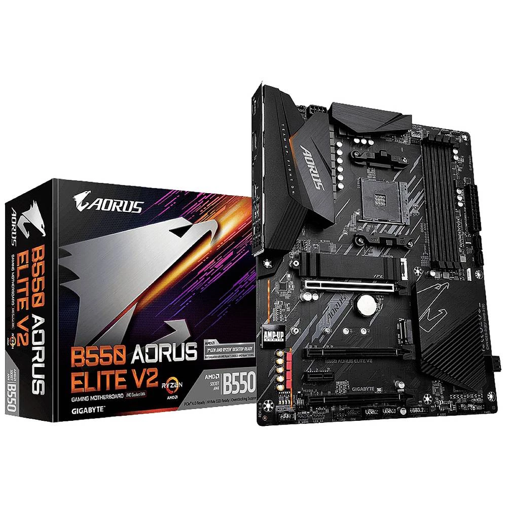 Gigabyte B550 AORUS Elite V2 matična ploča Baza AMD AM4 Faktor oblika (detalji) ATX Set čipova matične ploče AMD® B550 slika
