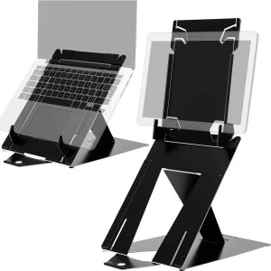 R-Go Riser Duo, Stalci za tablete i stalci za prijenosna računala, prilagodljiv, crno R-GO Tools Riser Duo stalak za prijenosno računalo podesiv po visini slika