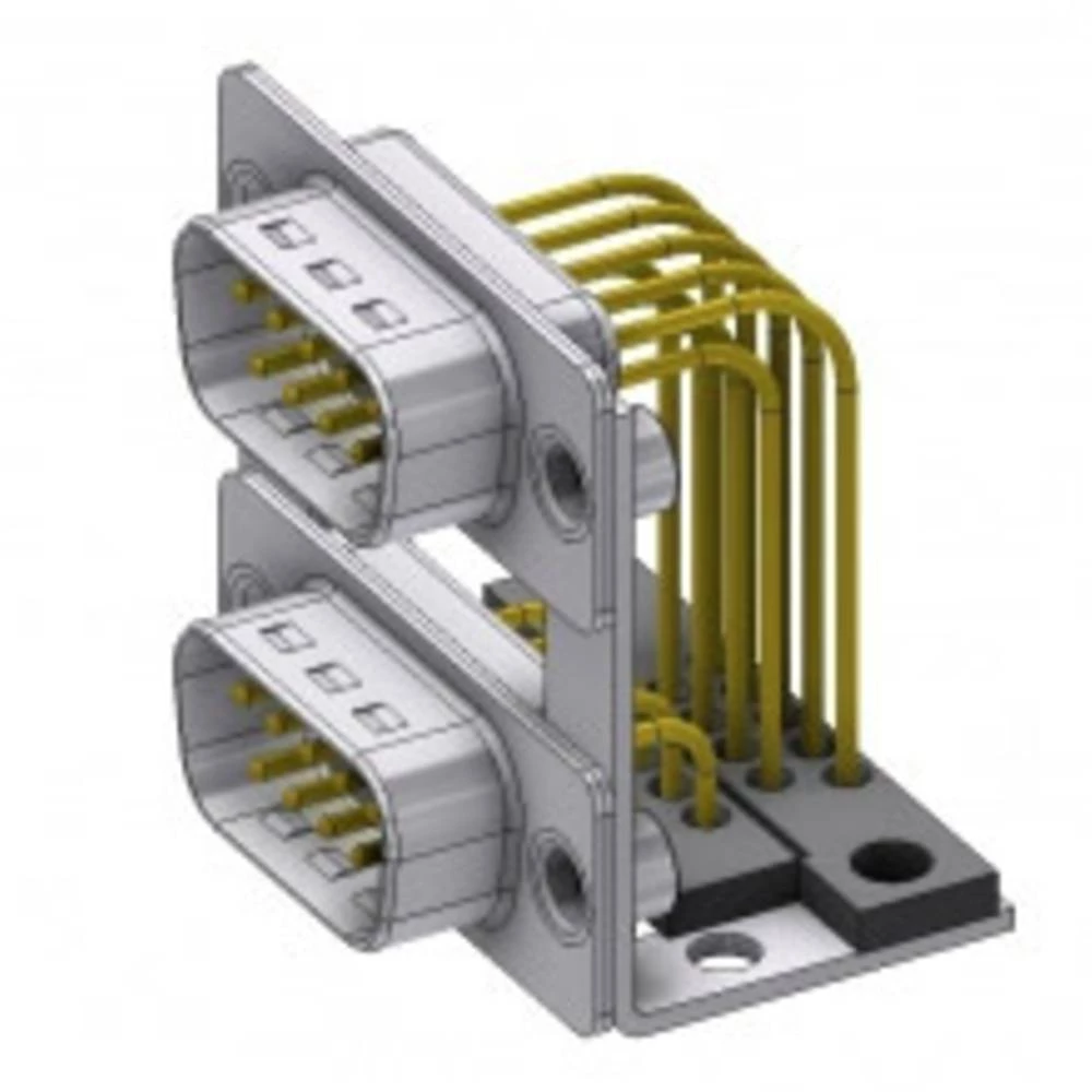 Dvokatni D-Sub konektor 180 ° Broj polova: 9 Lem DELTRON SWISS 1 ST slika
