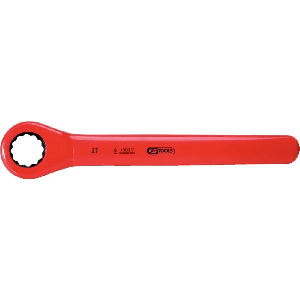 Ključ sa čegrtaljkom sa zaštitnom izolacijom, 11 mm KS Tools 117.4211 slika