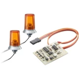 Carson Modellsport 500907010 Rotirajuća svjetiljka 24x15mm narančasta s elektronikom 1 pair