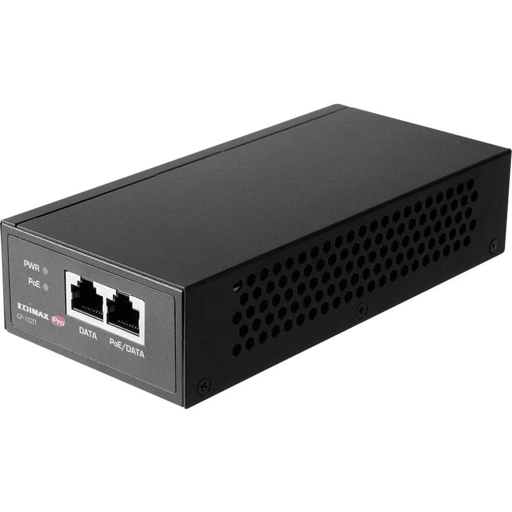 EDIMAX Pro GP-102IT PoE injektor 10 / 100 / 1000 MBit/s IEEE 802.3af (12.95 W), IEEE 802.3at (25.5 W), IEEE 802.3bt slika