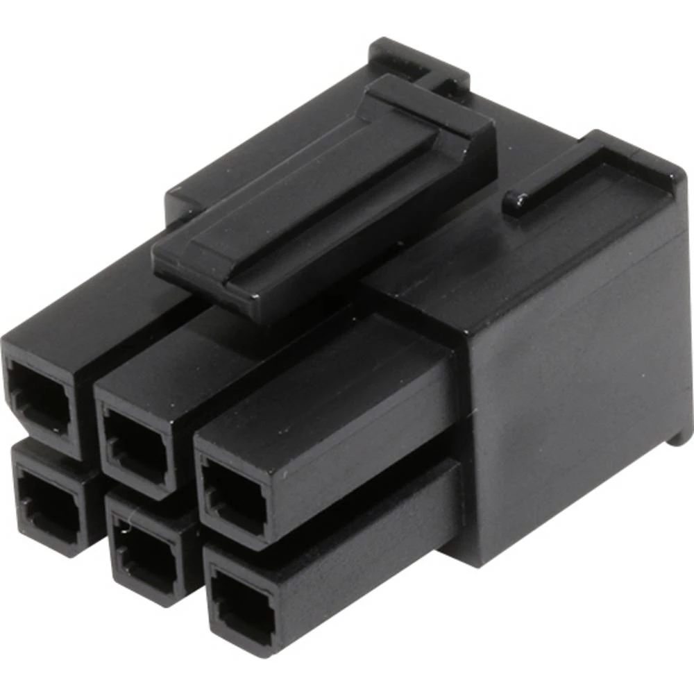 Molex kućište kabelske utičnice  Ukupan broj polova 6 Raster: 5.7 mm 1716920106 1 St. Bag Molex 1716920106 Mega-Fit Receptacle Housing, Dual Row, 6 Circuit, UL 94 V-0, Bag slika