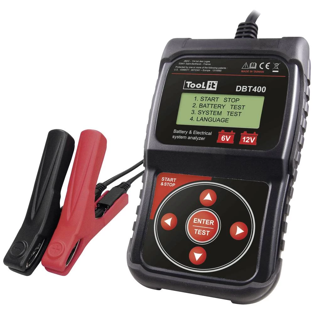 GYS DBT400 auto akumulator ispitivač 6 V, 12 V  190 mm x 115 mm x 50 mm slika