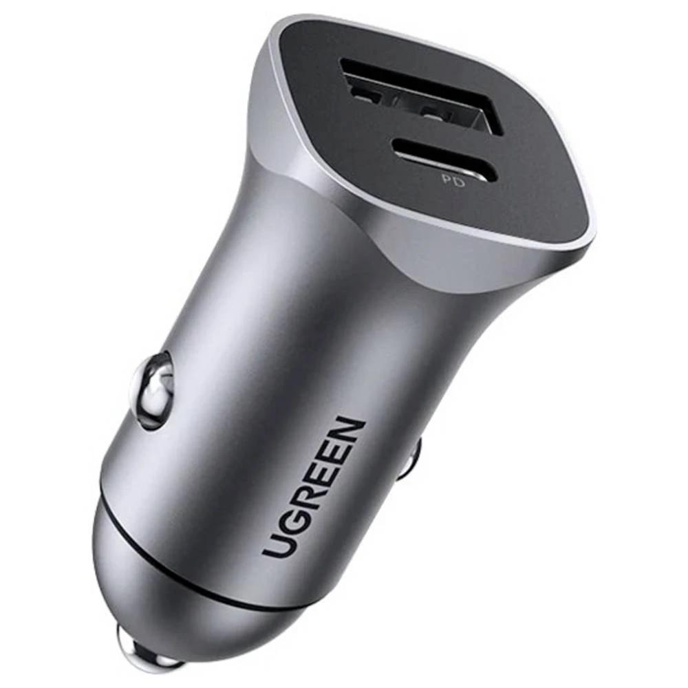 UGREEN 30780 stanica za punjenje automobila 18 W ženski konektor USB-C®, USB-A utičnica Power Delivery crna osobno vozil slika