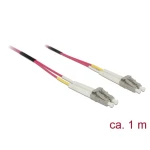 Staklena vlakna Svjetlovodi Priključni kabel [1x Muški konektor LC - 1x Muški konektor LC] 50/125 µ Multimode OM4 1 m Delo
