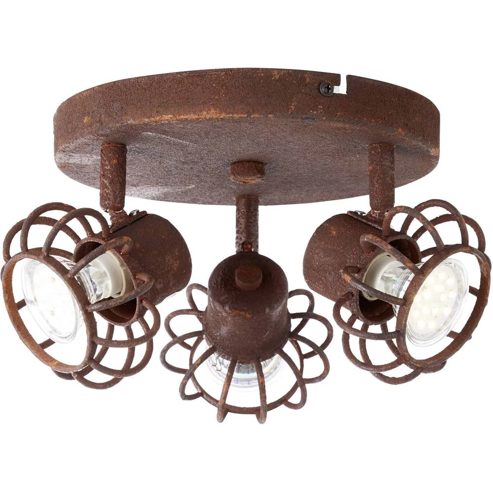 Stropni reflektor LED GU10 75 W Brilliant Fabi 74734/60 Crna, Hrđavo-smeđa slika