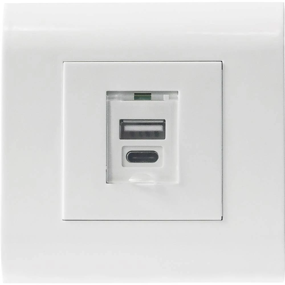 2-struki USB utičnica za punjenje IP20 Bijela Intellinet 772228 slika