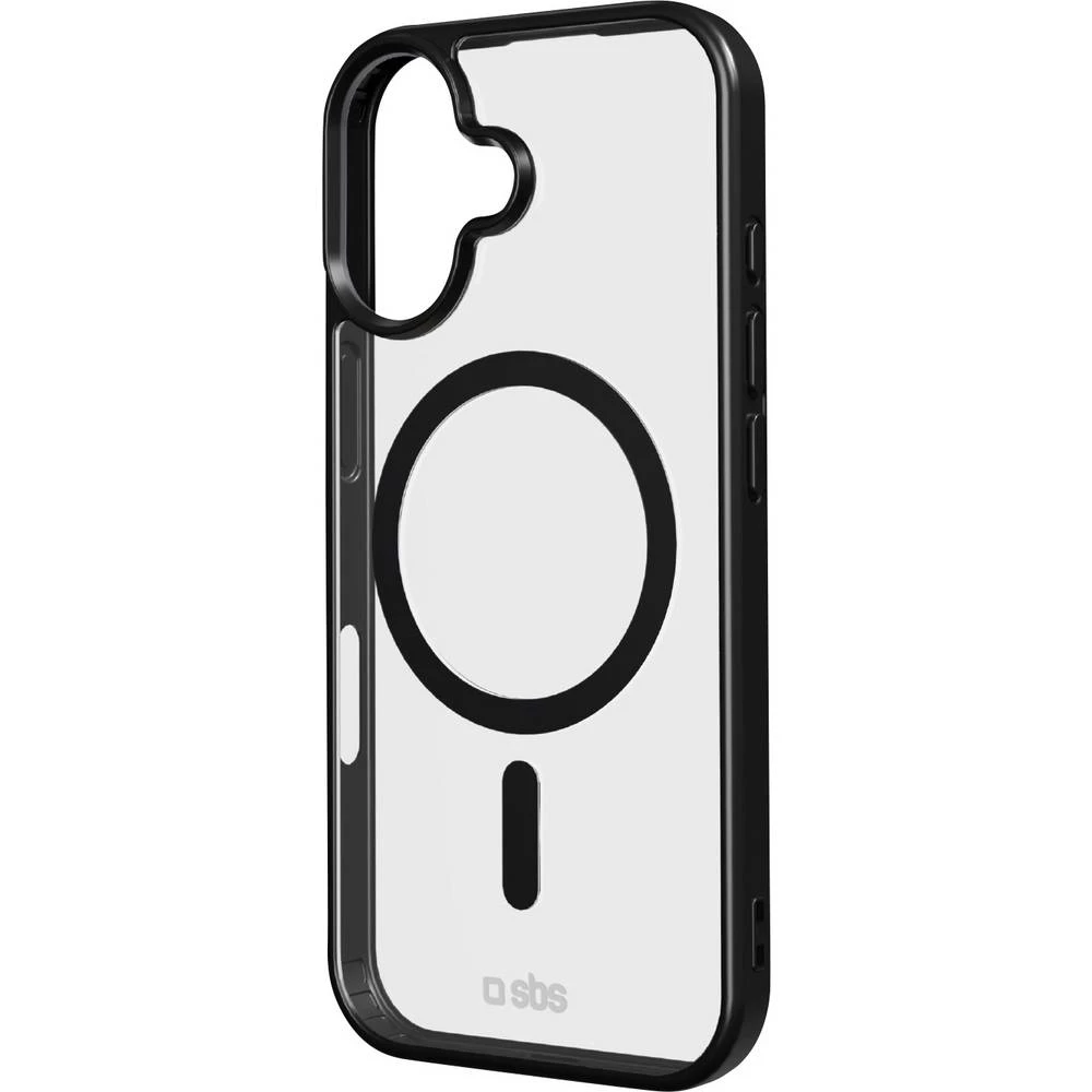 sbs mobile nan etui Apple iPhone 17 prozirna, crna MagSafe kompatibilna TEMAGCOLIP1763K slika