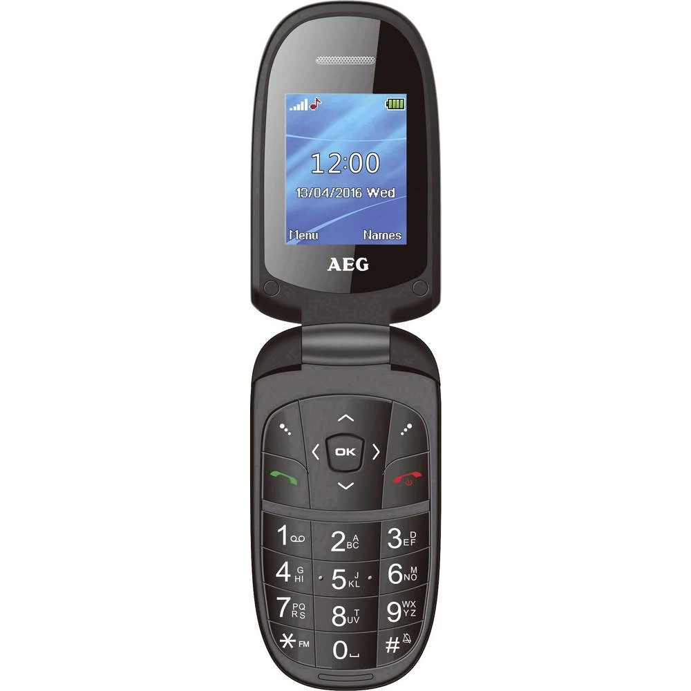 AEG M1500 Preklopni telefon Crna slika