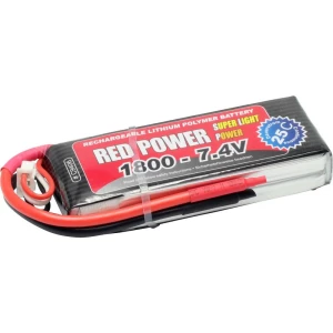 LiPo akumulatorski paket za modele 7.4 V 1800 mAh Broj ćelija: 2 25 C Red Power Softcase Otvoreni kraj kabela slika