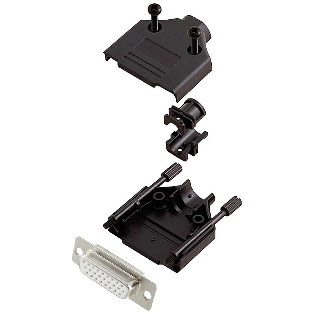 Višestruki ženski konektor D-SUB komplet 180 ° Broj polova: 26 Lemni kup encitech DTPK-P-15-HDS26-W-K 1 ST slika