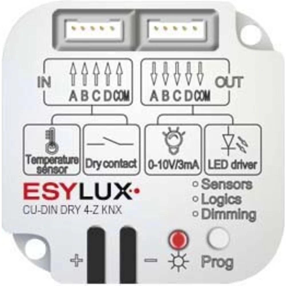 ESYLUX KNX EC10430381 Messwandler (value.2962939) CU-DIN DRY 4-Z KNX slika