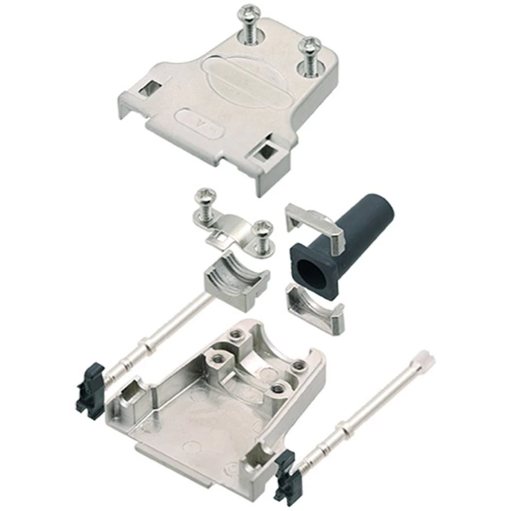 D-SUB kućište Broj polova: 37 Cink lijevani 180 ° Metalna encitech DTZF37-LJS-RGL+M2.5-K 1 ST slika