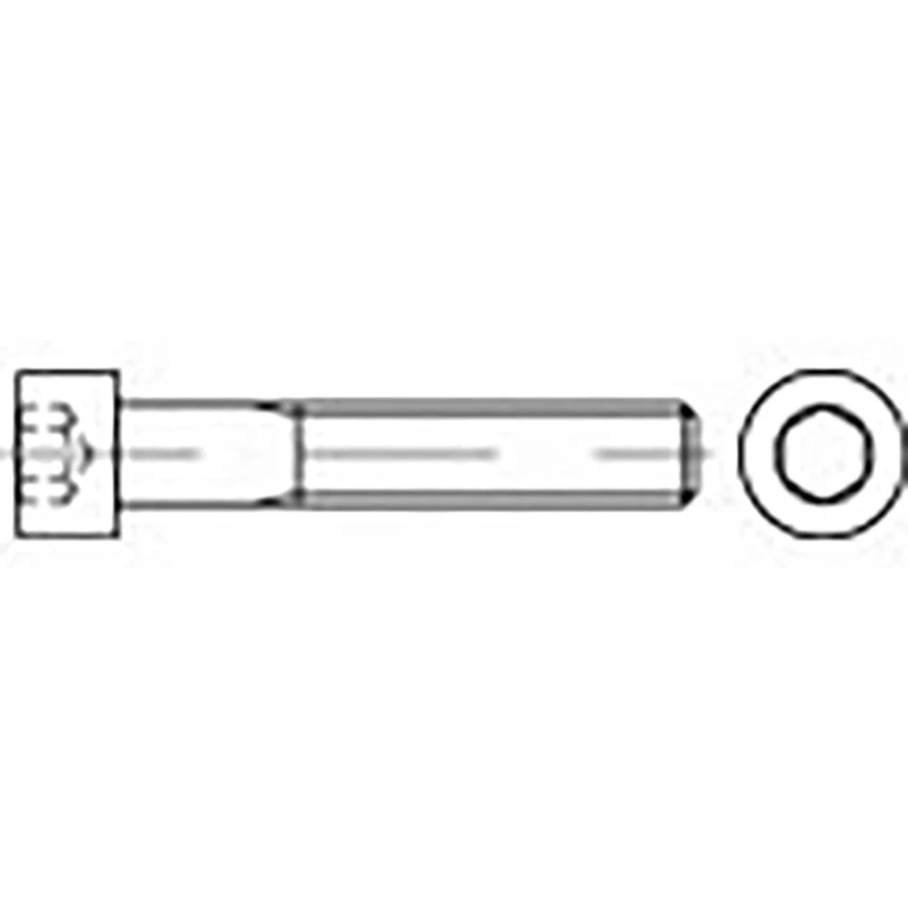 TOOLCRAFT TO-6856149 vijci s cilindričnom glavom M8 16 mm unutarnji šesterostrani DIN 912 čelik pocinčani 200 St. slika
