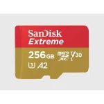SanDisk Extreme microsdxc kartica 256 GB Class 10, UHS-I, v30 Video Speed Class otporan na udarce, vodootporan