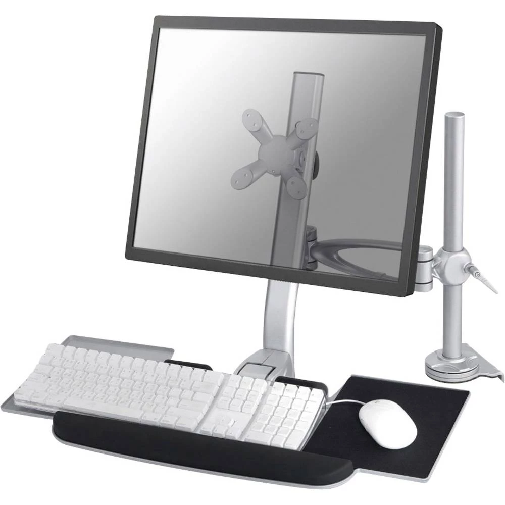 1-struki Stolni nosač za monitor 25,4 cm (10") - 61,0 cm (24") Nagibni i okretni, Rotirajuči NewStar FPMA-D1020KEYB slika