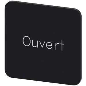 Siemens 3SU1900-0AF16-0GJ0 ploča za natpise kvadratan (Š x V) 22 mm x 22 mm Ouvert crna, bijela 10 St. slika