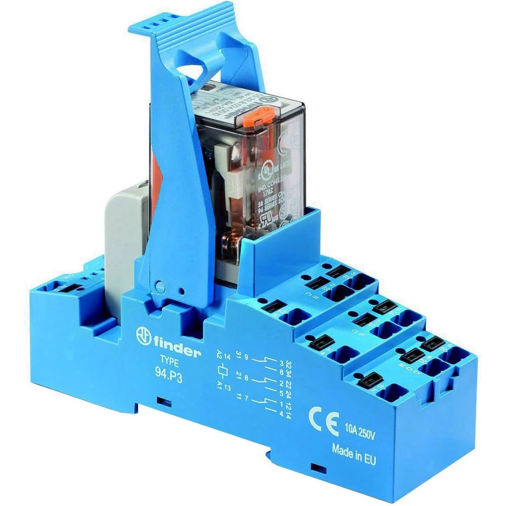 Relejni modul 10 ST Finder 58.P3.8.230.0060 Nazivni napon: 230 V/AC Prebacivanje struje (maks.): 10 A 3 prebacivanje slika