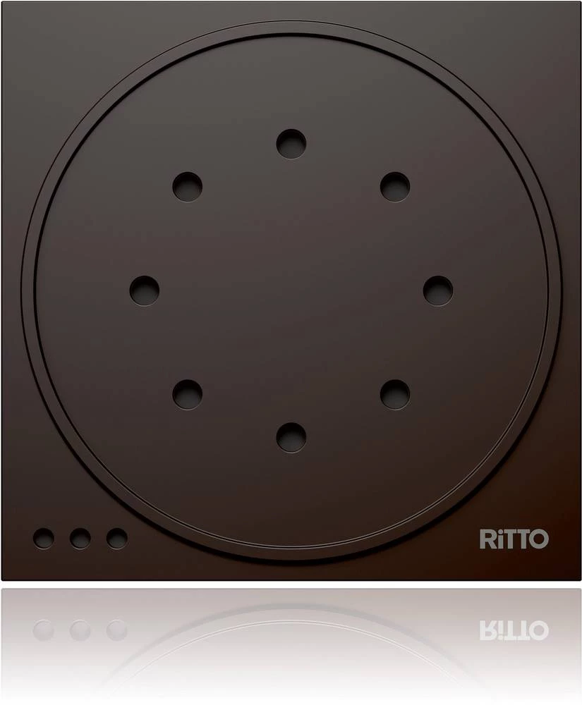 Ritto by Schneider 1875950 Video-portafon Schneider Electric interfon vrata za vrata. veličina 95x95x33mm 1 8759/50 Sivo-smeđa slika