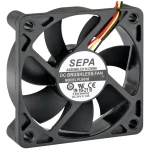 SEPA PLB60B12FSE33A aksijalni ventilator 12 V/AC 27.6 m³/h (D x Š x V) 60 x 60 x 15 mm