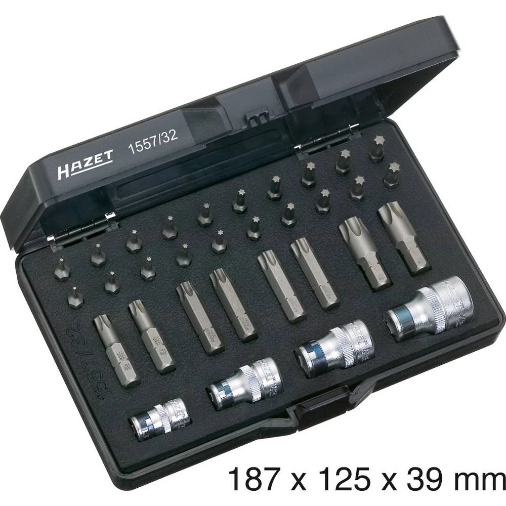 Hazet 1557/32 bit komplet 32-dijelni unutarnji TORX slika