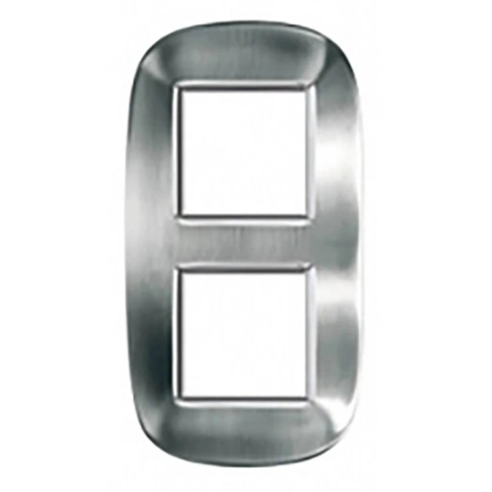 Legrand 2-struki   okvir Axolute plemeniti čelik HB4802/2ACS slika