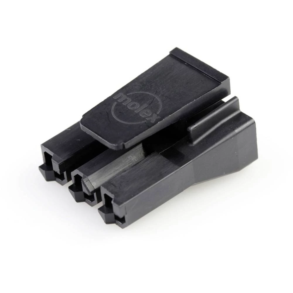Molex 444412003 7.50mm Pitch Sabre Receptacle Crimp Housing, UL 94V-0, 3 Circuits, Black slika