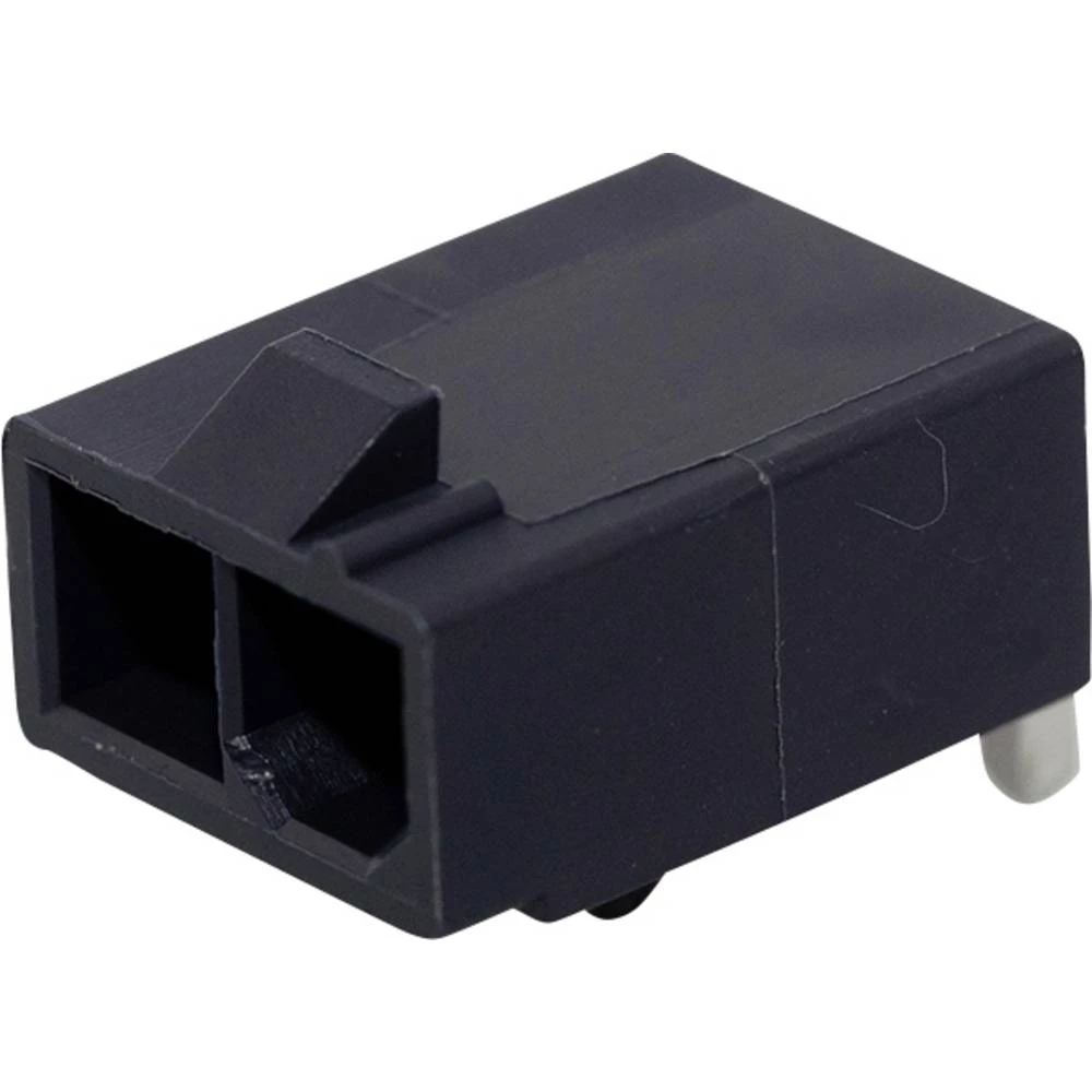 Molex 1726480102 Mini-Fit Jr. Header, Single Row, Right-Angle, with Snap-in Plastic Peg PCB Lock, 2 Circuits, PA Polyamide slika