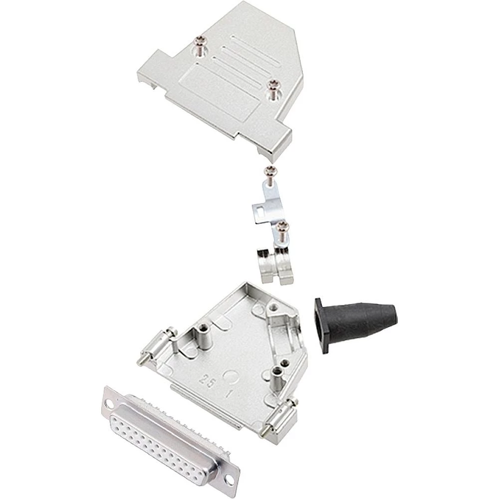 Višestruki ženski konektor D-SUB komplet 45 ° Broj polova: 37 Lemni kup encitech DTSL37-SJSRG-S-DMS-W-K 1 ST slika