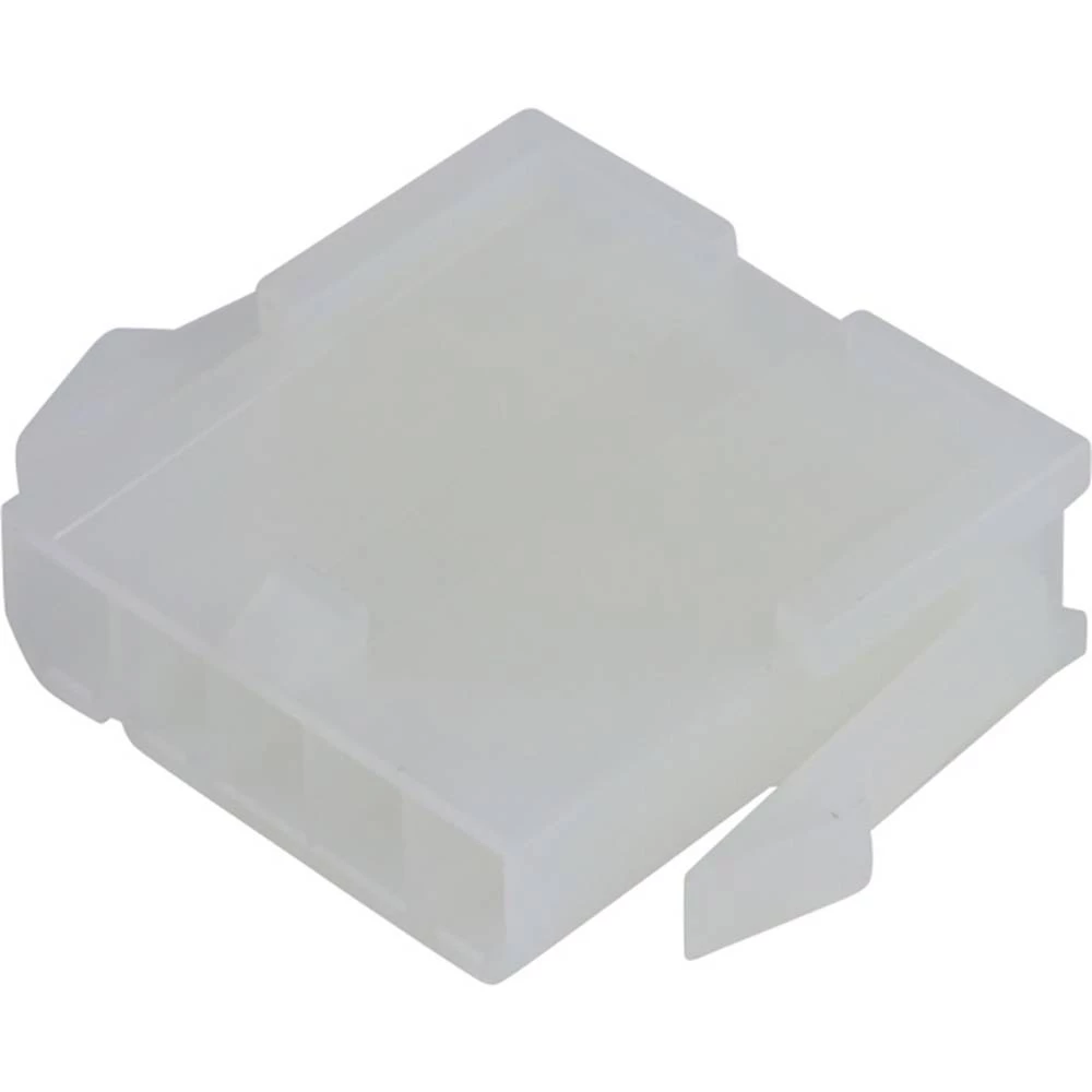 Molex 39014052 Mini-Fit Jr. Plug Housing, Single Row, 5 Circuits, UL 94V-2, with Panel Mounting Ears, Natural slika