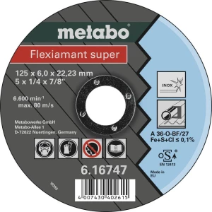 Metabo 616747000 Flexiamant super za brušenje 125 mm 22.23 mm 25 St. slika