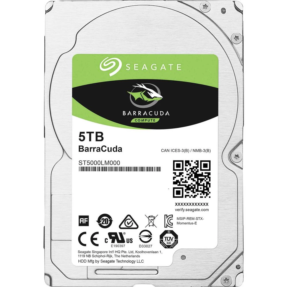 Unutarnji tvrdi disk 6.35 cm (2.5 ") 5 TB Seagate BarraCuda Bulk ST5000LM000 SATA III slika
