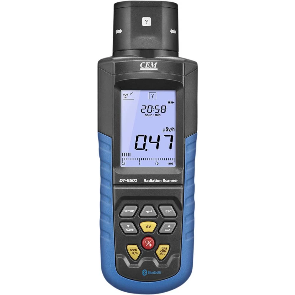 CEM DT-9501 geigerov brojač Zračenje: alfa, beta, gama, x-zraka zvučni upozoravajući ton, uklj. softver za procjenu, poh slika