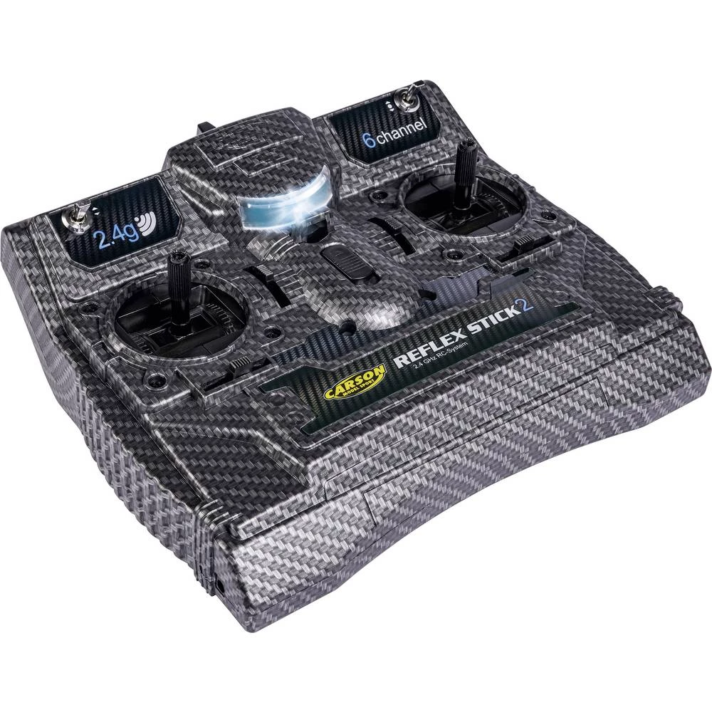 Carson Modellsport FS Reflex Stick II 2.4GHz 6CH Carbon panel daljinski upravljač 2,4 GHz Broj kanala: 6 uklj. prijemni slika