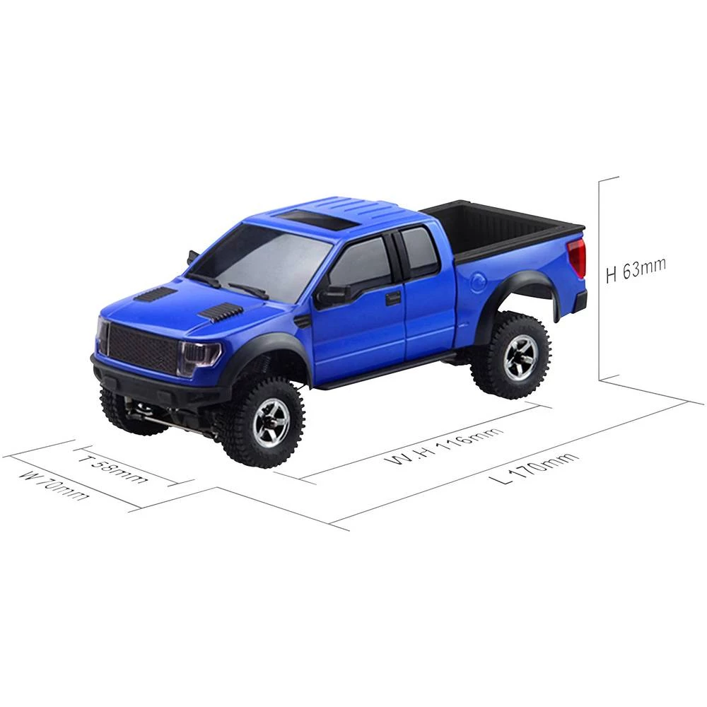Amewi Pickup Scaler s četkama 1:35 RC model automobila Električni 4WD Komplet za sastavljanje slika
