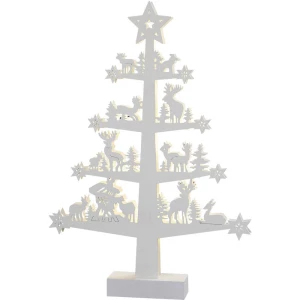 Hellum 522037 Božićno drvce sa šumskim životinjama Toplo-bijela LED Bijela slika