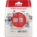 Canon patrona tinte CLI-581XL Photo Value Pack CMYK original kombinirano pakiranje foto crna, cijan, purpurno crven, žut 2052C004 patrone, komplet od 4 komada slika