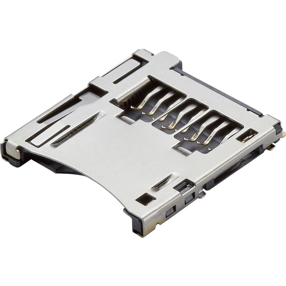Molex 5027740891 1000 pcs 1.10mm Pitch microSD Memory Card Connector, Reverse Mount Surface Mount, Push-Push Type slika