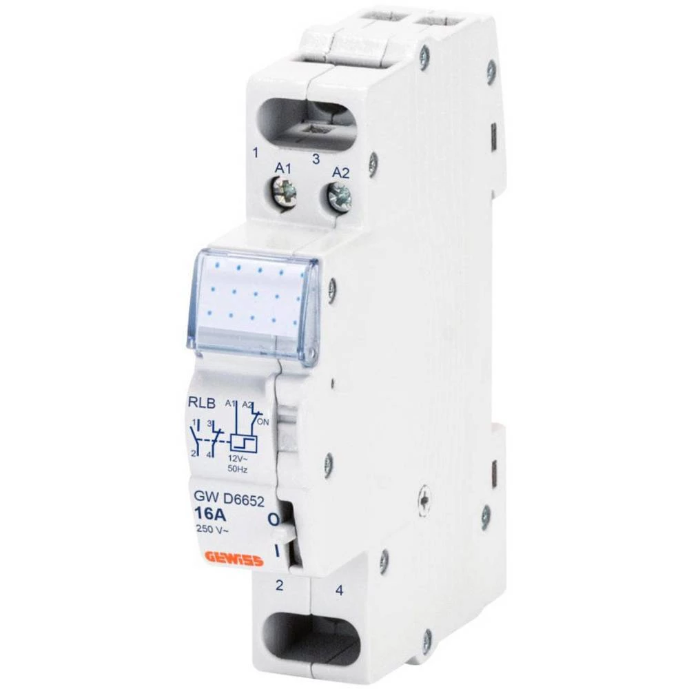 Impulsni prekidač Profilna šina Gewiss GWD6644 1 zatvarač 230 V 16 A 6 ST slika
