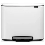 brabantia Bo 121388 kanta za otpatke 36 l čelik (D x Š x V) 363 x 540 x 440 mm bijela mehanizam stopalo-pedal 1 St.