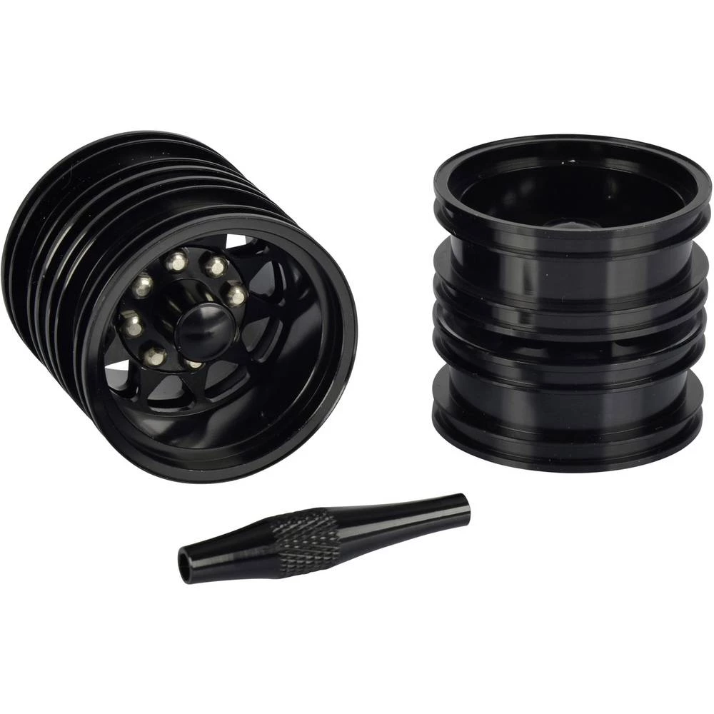 Carson Modellsport 1:14 Kamion Naplatci Aluminijum Euro optika Crna 2 ST slika