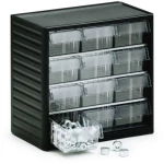 Prozirni spremnik (Š x V x d) 310 x 290 x 180 mm Antracitno-siva boja, Prozirna Treston 294-3 1 ST