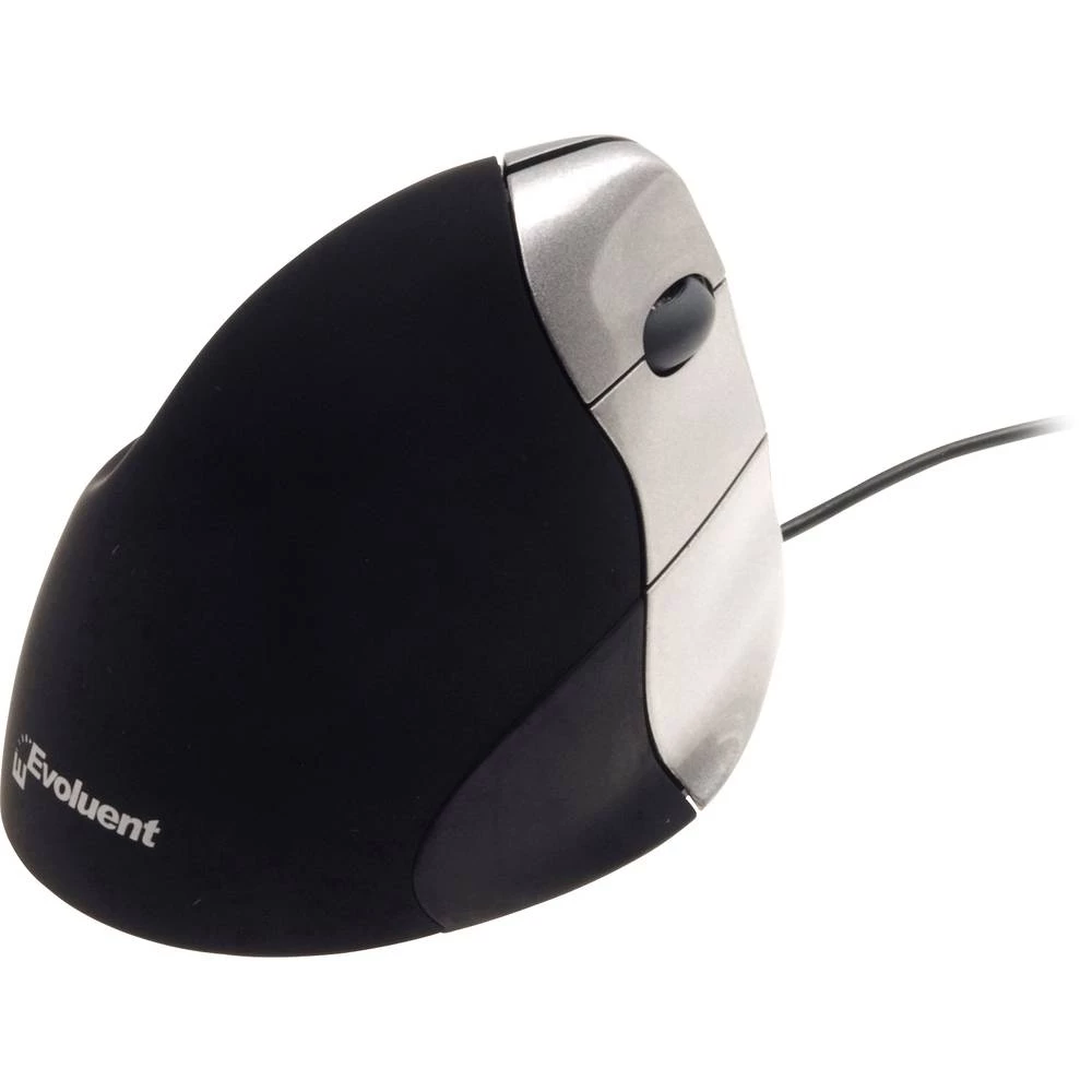 BakkerElkhuizen Evoluent 3 Optički Ergonomski Crna/srebrna slika