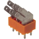 Plosnati razdjelnik, širina utikača: 6.3 mm debljina utikača: 0.8 mm 135 ° djelomično izolirani, narančaste, srebrne boje Weidmü