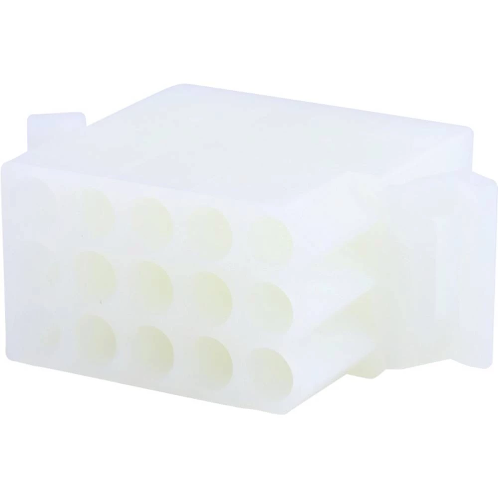 Molex 03091151 2.36mm Diameter Standard .093" Pin and Socket Receptacle Housing, 15 Circuits, 3 Rows, with Pre-Bent Moun slika
