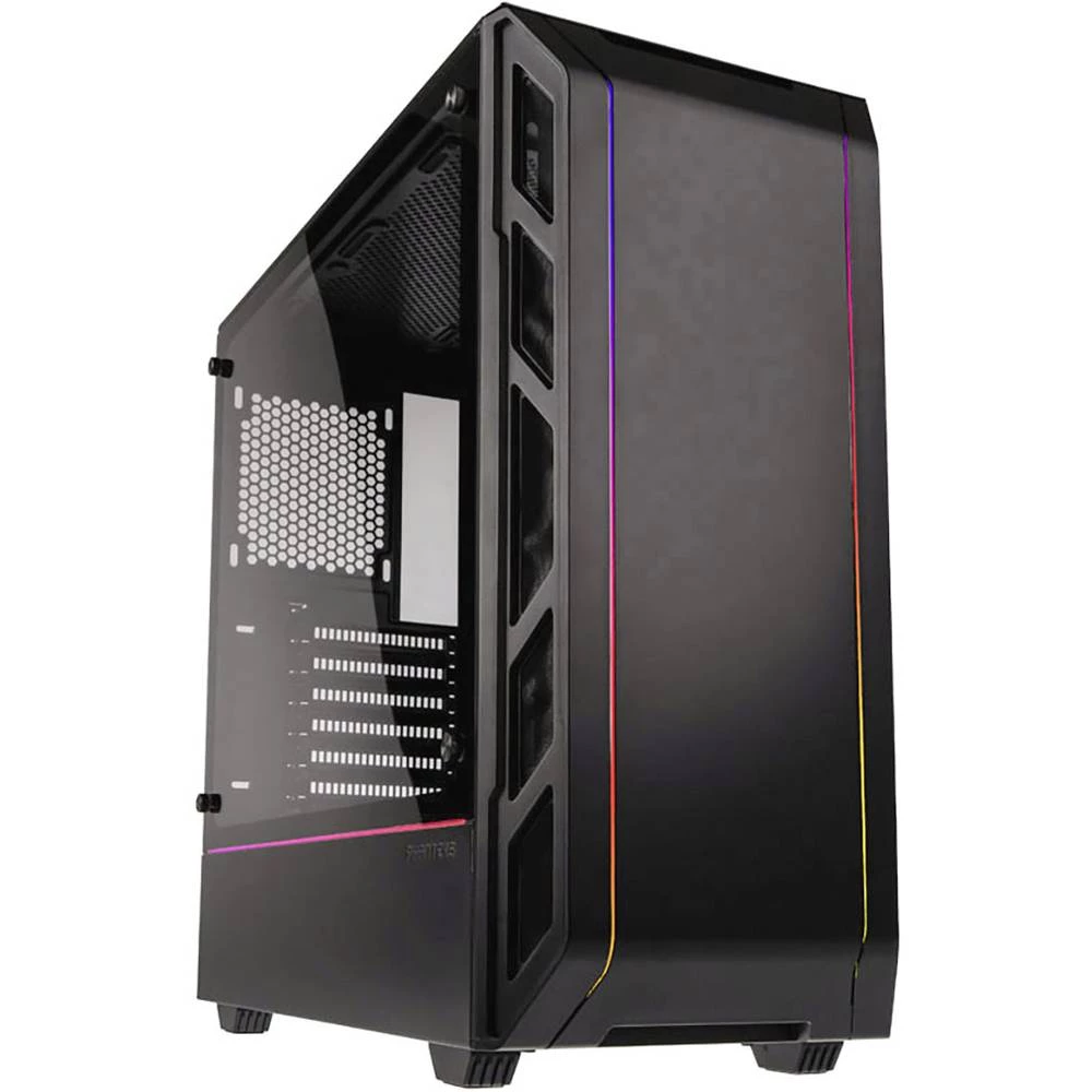 Midi-Tower Kućište za računala Phanteks Eclipse P350X TG RGB Crna 1 predinstalirani ventilator, Bočni prozor, Integrirana rasvje slika