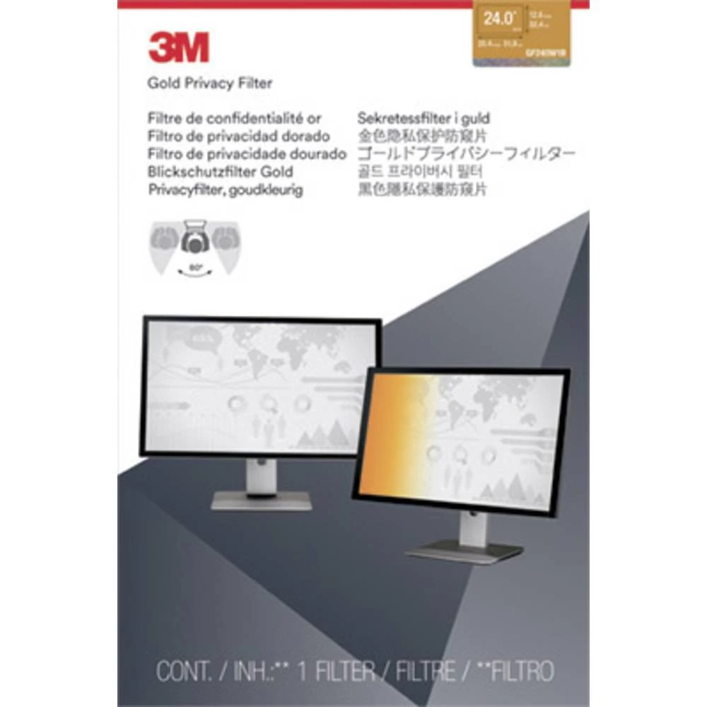 3M GF240W1B Folija za zaštitu zaslona 61 cm (24 ") Format slike: 16:10 7100095964 Pogodno za: Notebook slika
