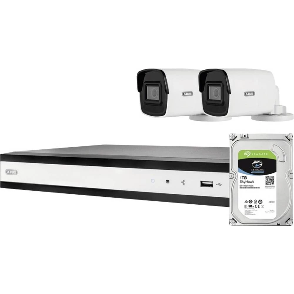 ABUS ABUS Komplett-Set mit 2 PoE Mini Tube-Kameras + Rekorder TVVR36423T lan ip-set sigurnosne kamere 1920 x 1080 piksel slika